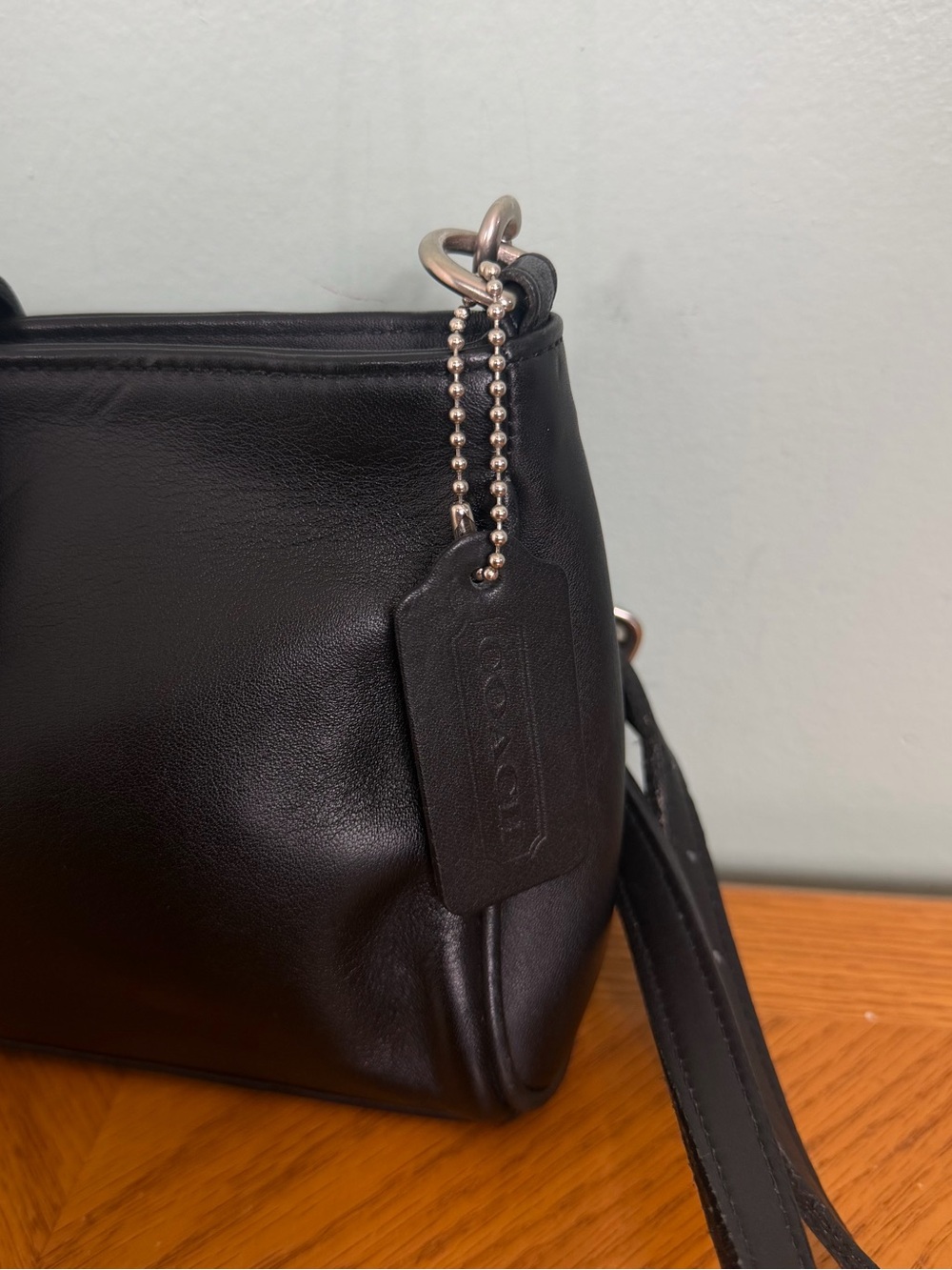 Vintage Coach Legacy Demi Crossbody Bag 9154 Black Medium Turnlock - Picture 3 of 10